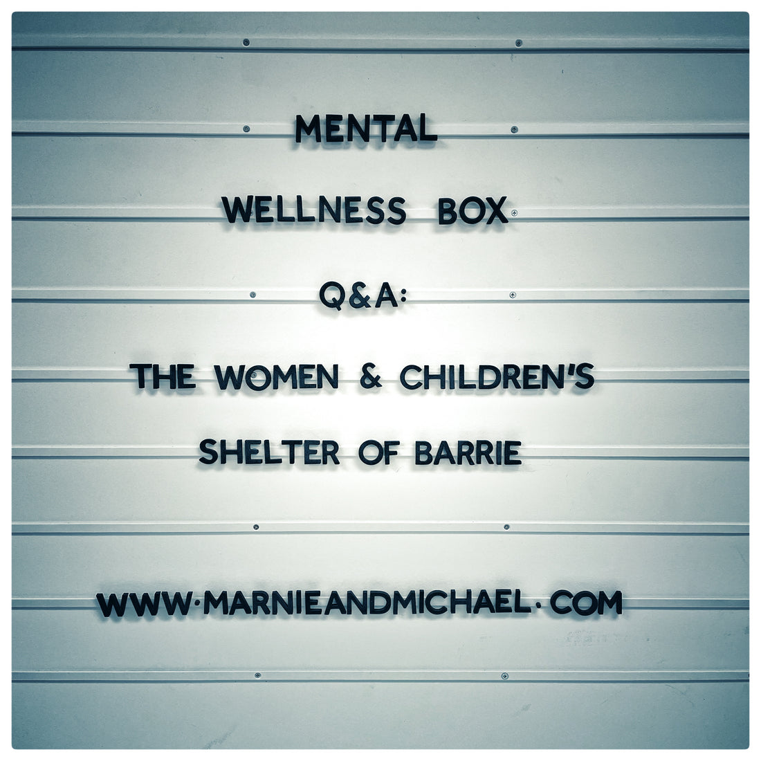 MENTAL WELLNESS BOX 'Q&A': THE WOMEN & CHILDREN'S SHELTER OF BARRIE